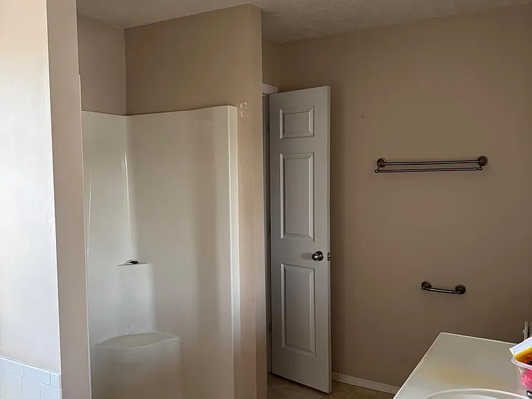 inside the master bathroom