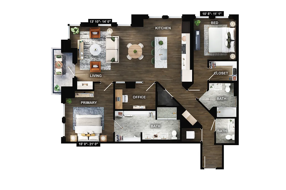Floor plan B6-B