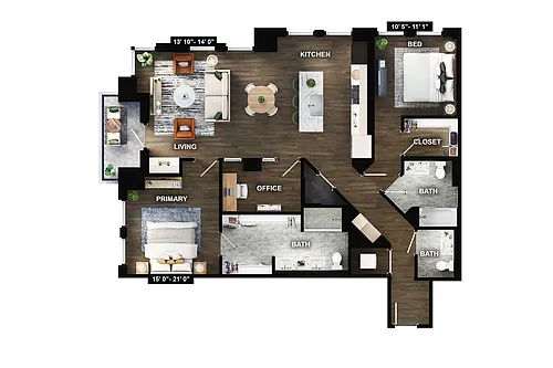 Floor plan B6-B