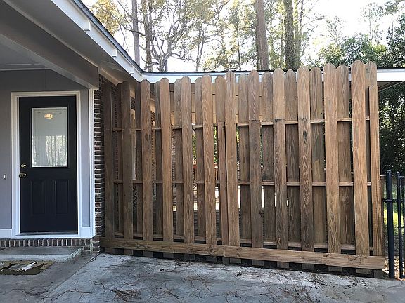 Entrance off carport