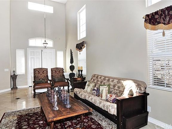 View toward formal foyer with double door entry