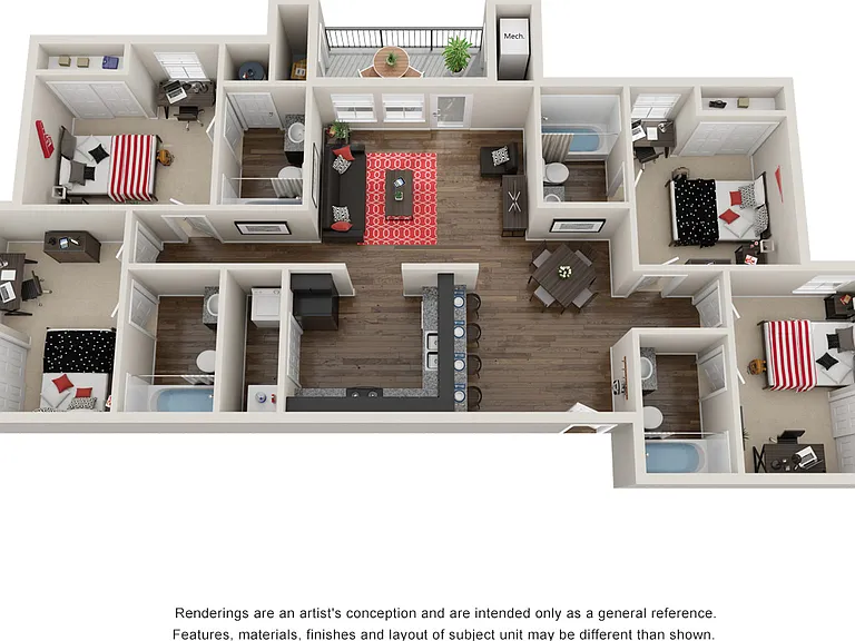 The Club at Chandler - Student Housing Priced per Bed — Photo 22