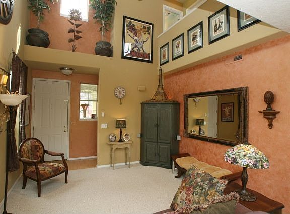 Living with Balcony Above