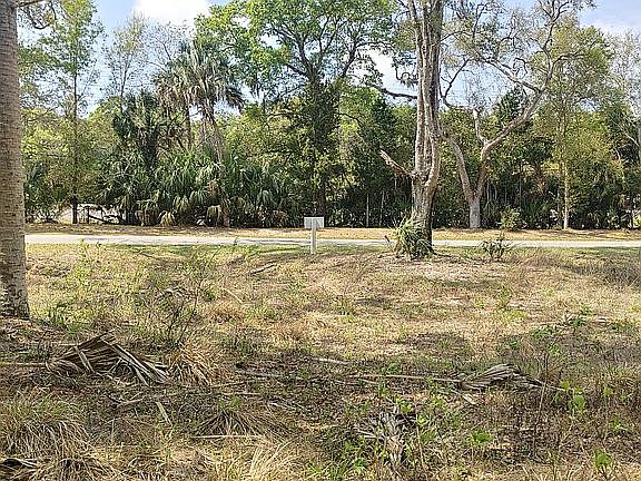 County road to property