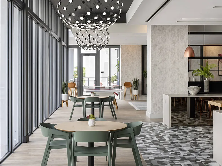 Social lounges at Core - where residents connect and create memories