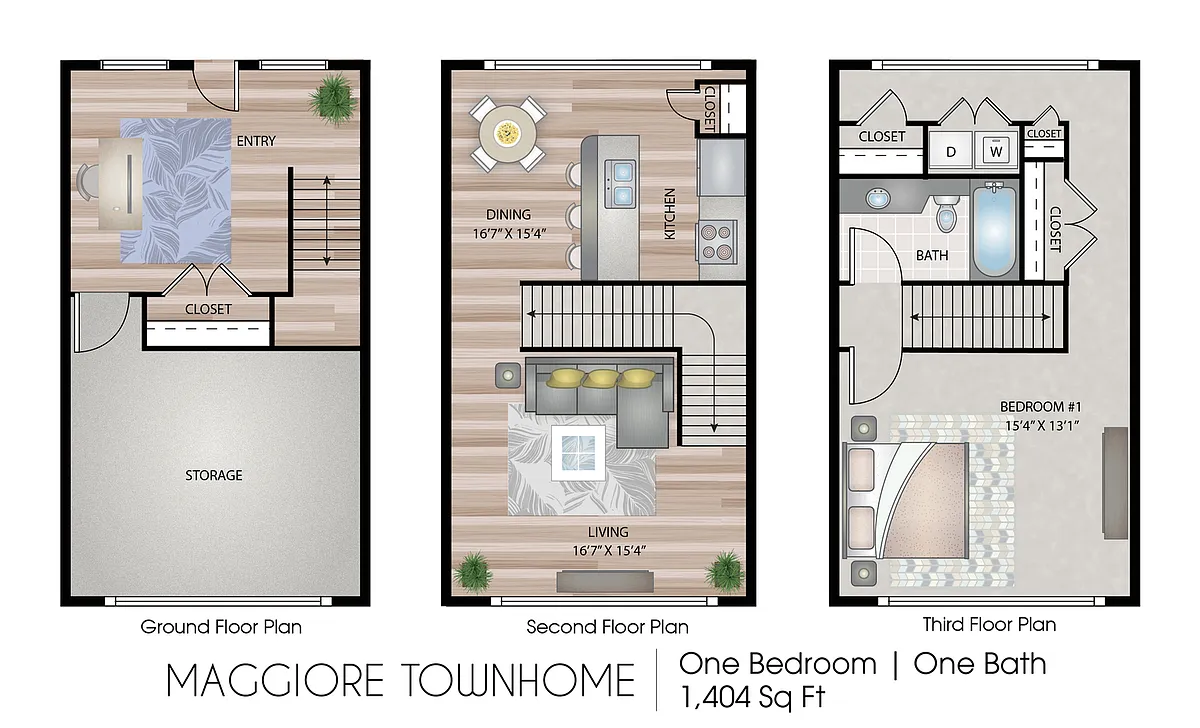 Floor plan Maggiore Townhome