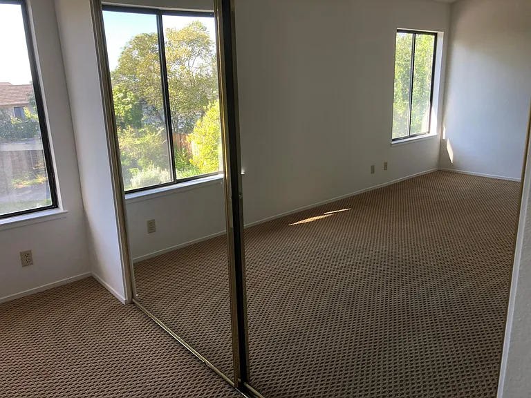 Master bedroom walk in closet