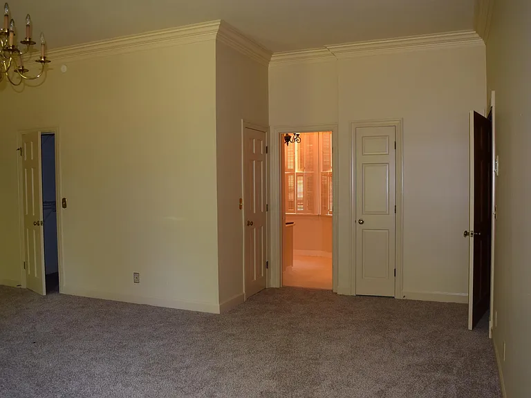 Master Bedroom/ 2 walk-in closets & small linen closet- door to master bath other door to hall way which connects to a full hall bath