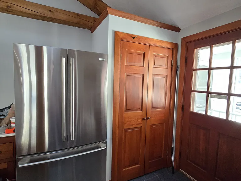 Electrolux fridge with broom/coat closet