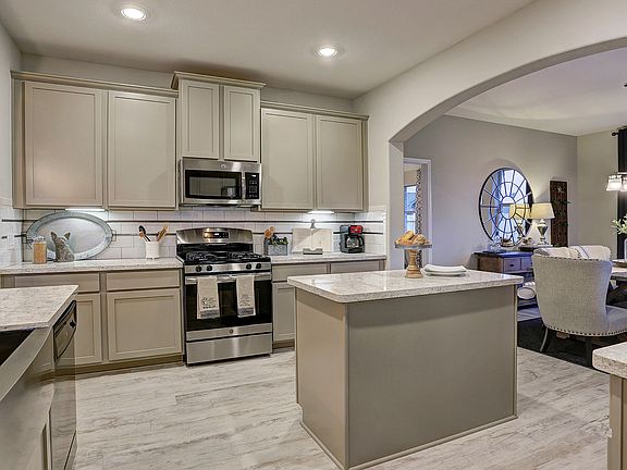 Kitchen with island