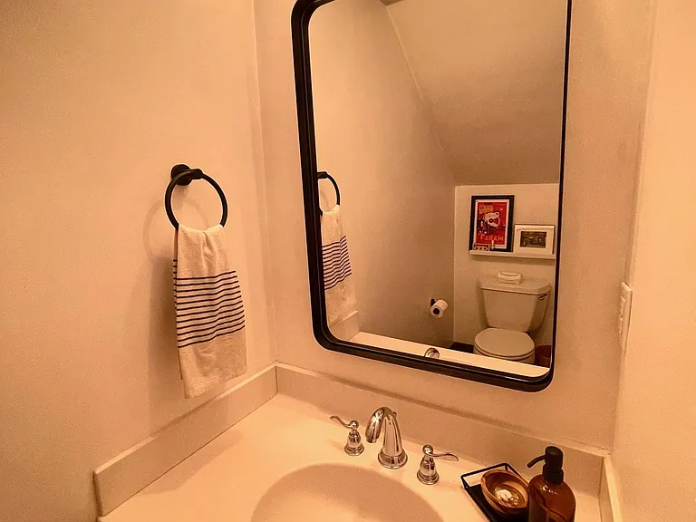 First floor half bathroom