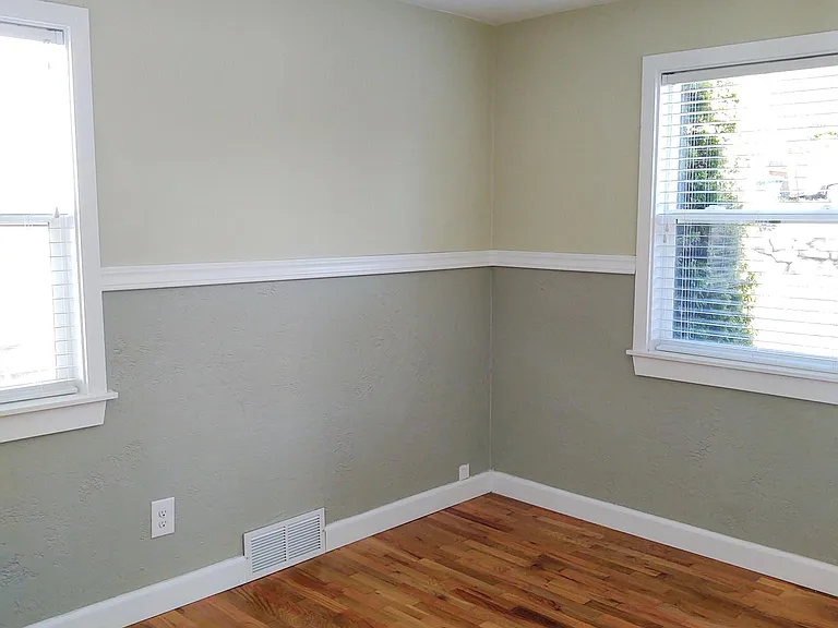 East facing bedroom overlooking backyard