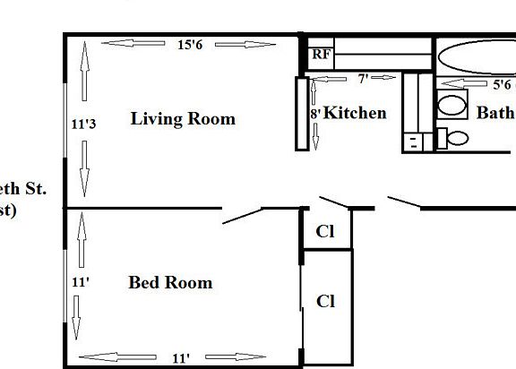 2nd image of 190 Elizabeth St APT 3f
