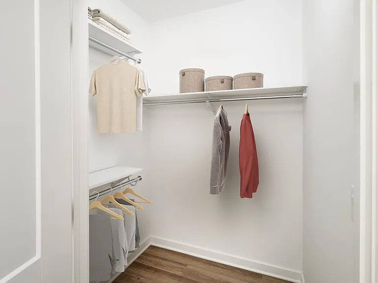 Spacious walk-in closet