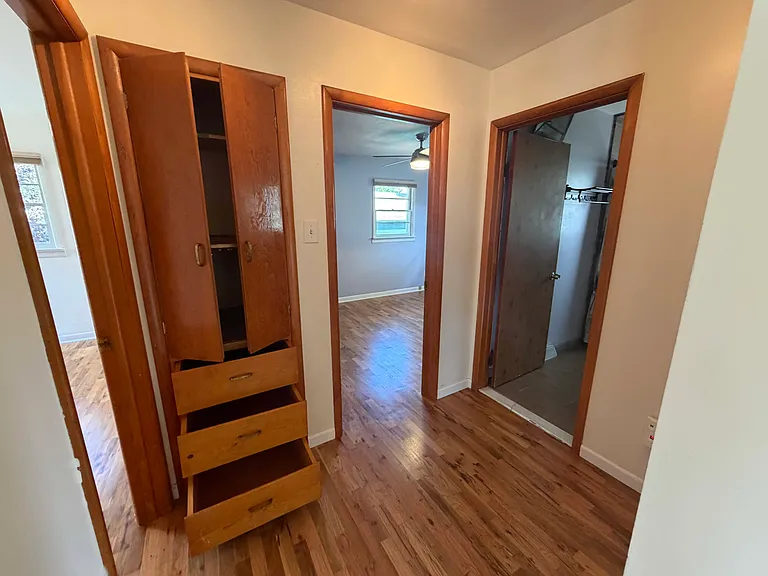 Hallway and linen closet
