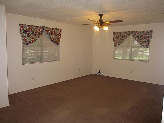 View of the spacious living room.