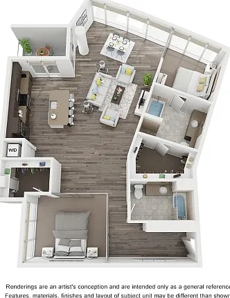 Two bedroom floorplan Two bedroom floorplan
