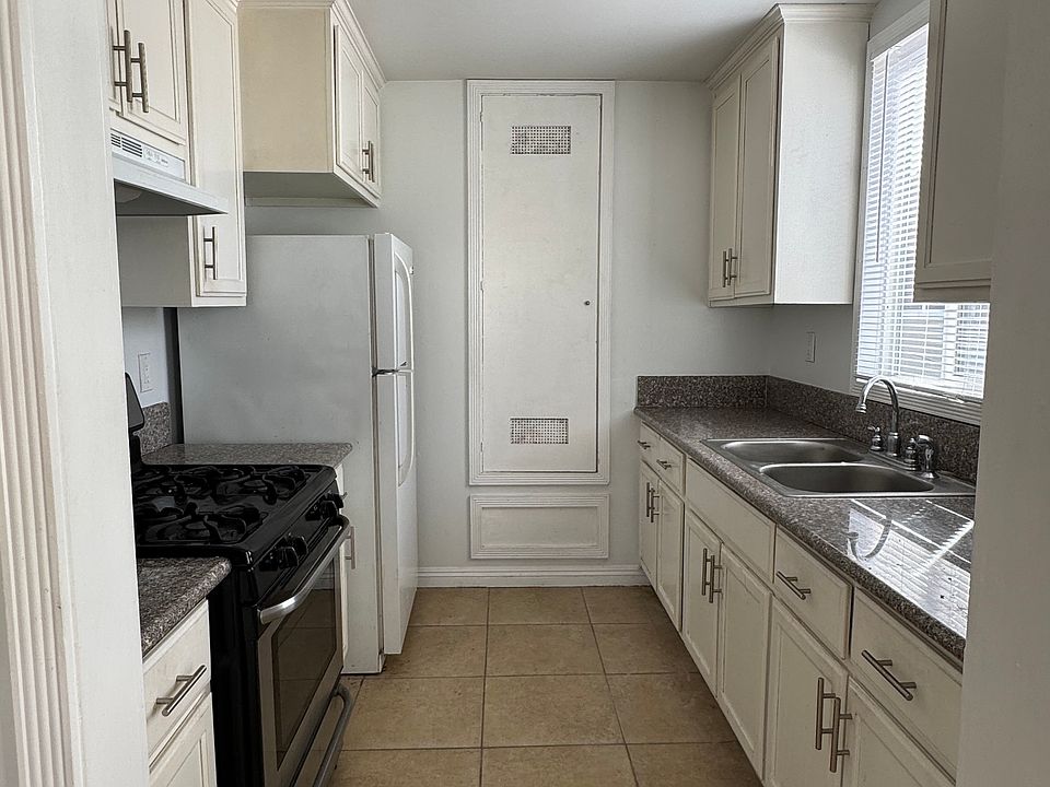 Closer look at the galley kitchen.