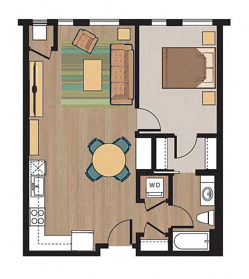 Floor plan One Bedroom