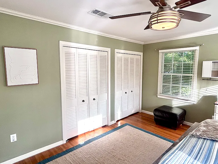 Master bedroom closets