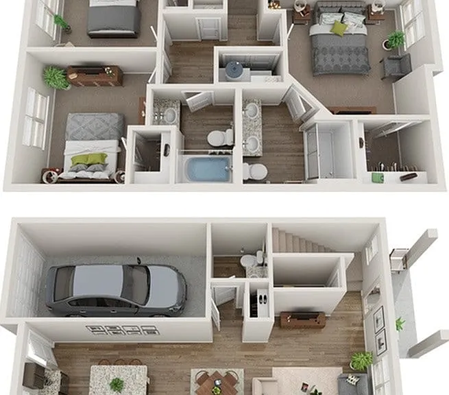 Graham | 3 Bedroom | 2.5 Bathroom | 1464 SF Graham | 3 Bedroom | 2.5 Bathroom | 1464 SF