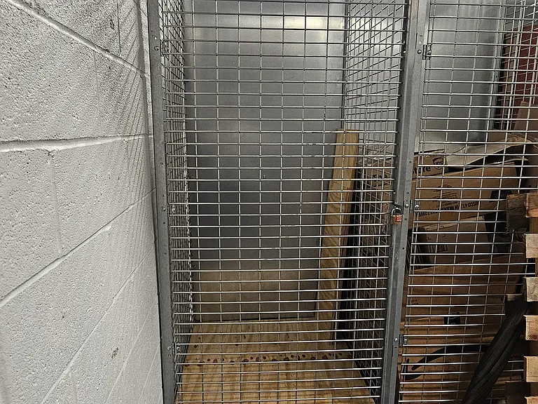 Storage area in basement
