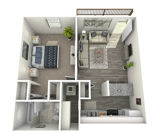 Floor plan One Bedroom