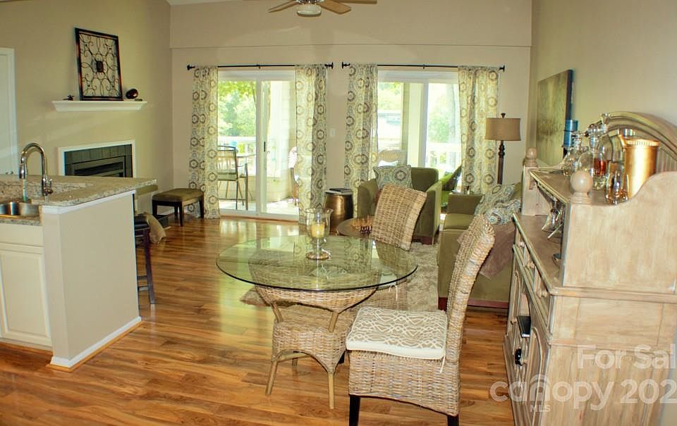 View upon entry - Lake Norman through the new sliding glass doors.