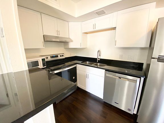 Kitchen with brand-new cabinets and appliances