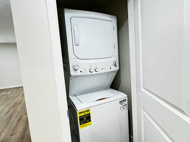 In unit washer and dryer