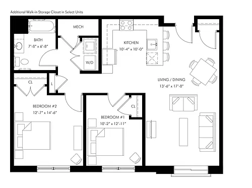 Floor plan B2 - 70