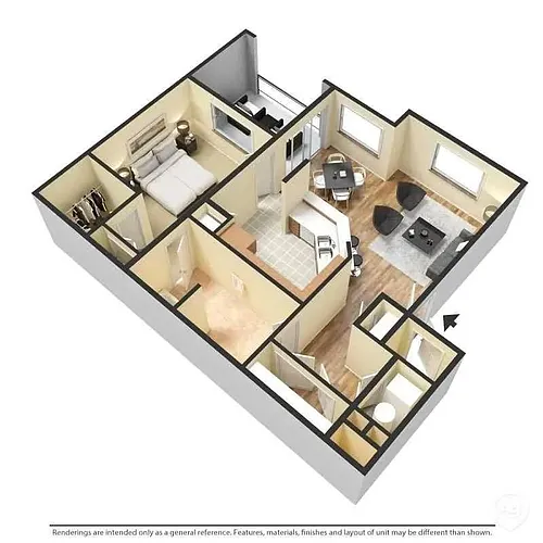 Floor plan 1X1