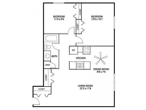 Floor plan Snelling