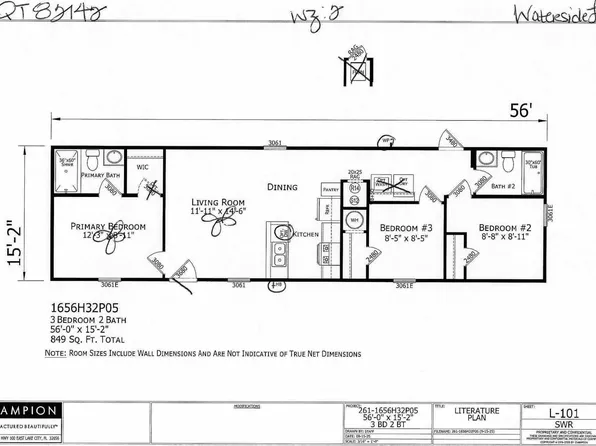 The Cypress Trail Plan, Waterside
