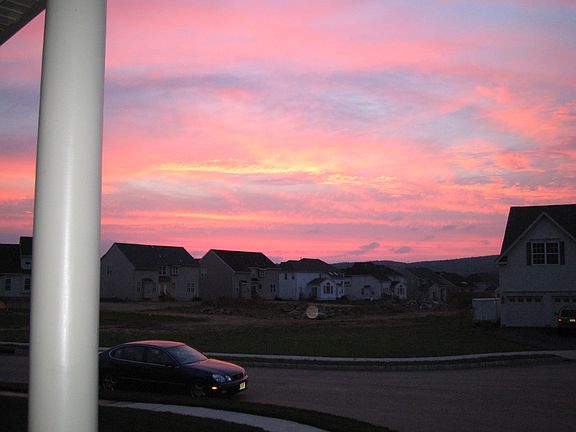 Sunset from front porch