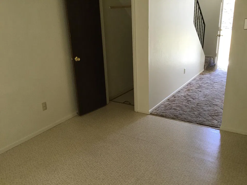 Dining room and storage under stairs