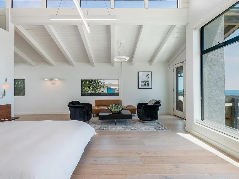 Master bedroom with ocean view