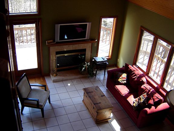 Great Room with Fireplace/Windows