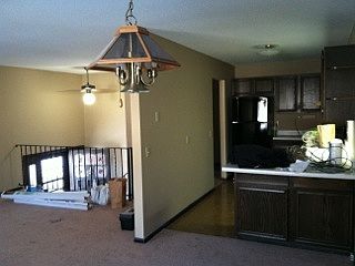 Entry way and kitchen