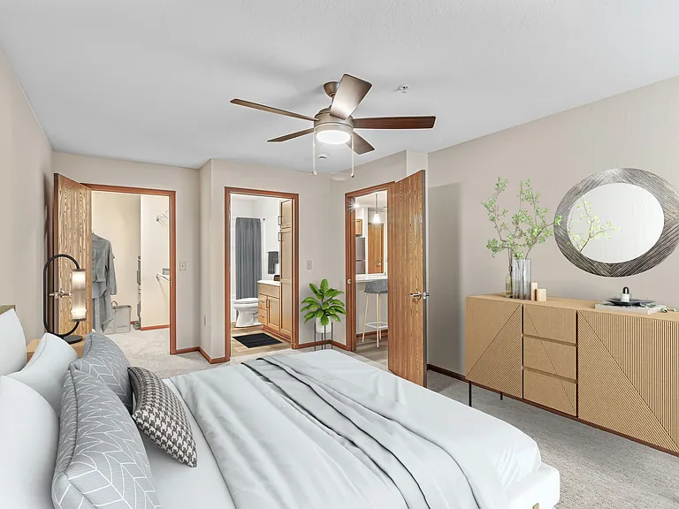 Two bedroom, two bath open concept