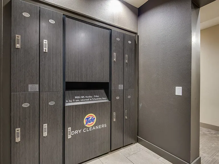 Convenient on-site valet dry cleaning service