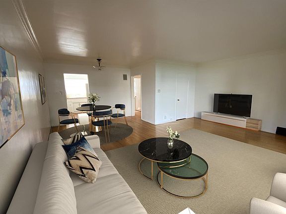 living room and dining area with furniture