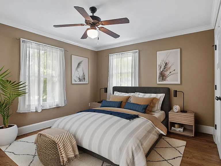 Bedroom 2. This image shows a virtually furnished space. Bedrooms come unfurnished.