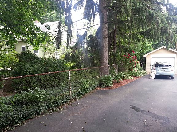 Up the finished driveway...