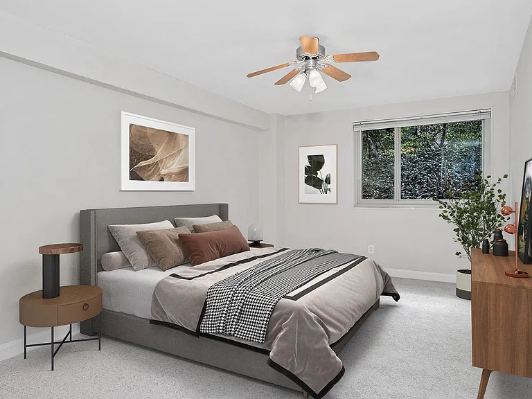 Well-lit and laid out bedrooms
