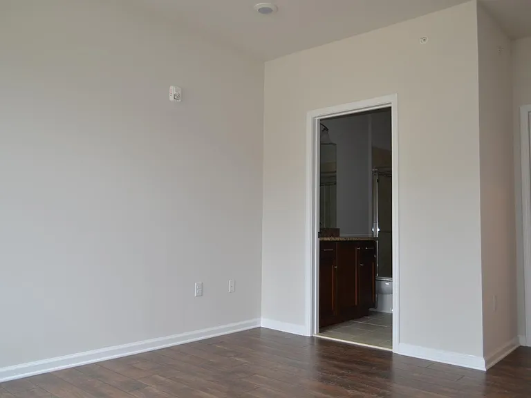 Master bedroom with the door to the bedroom.