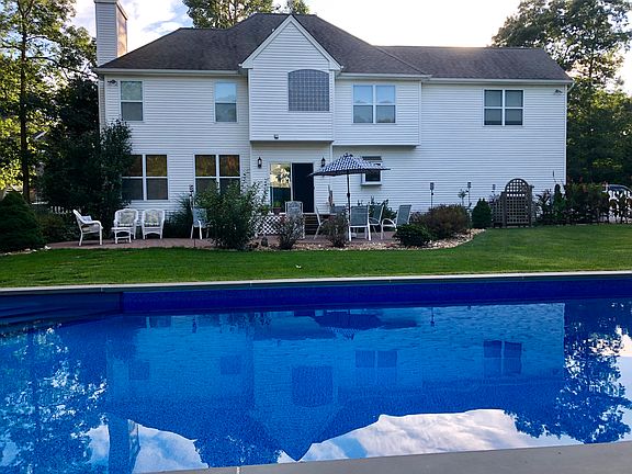 Backyard pool view