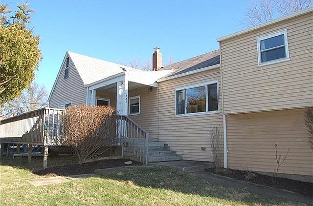 Front of House with big deck