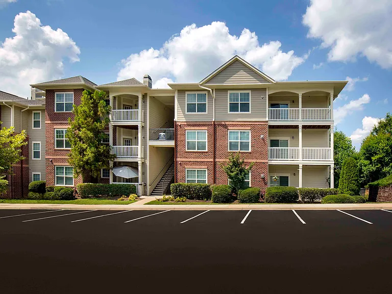 Building exterior with convenient parking