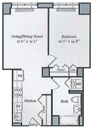 Floor plan A1A-607sq